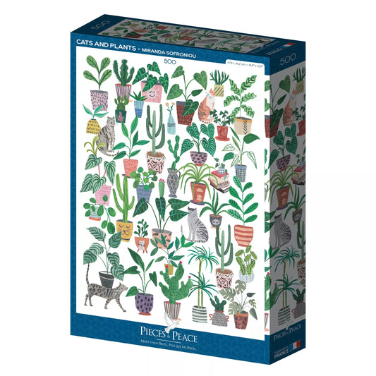 Puzzle Cats and Plants 500 pièces