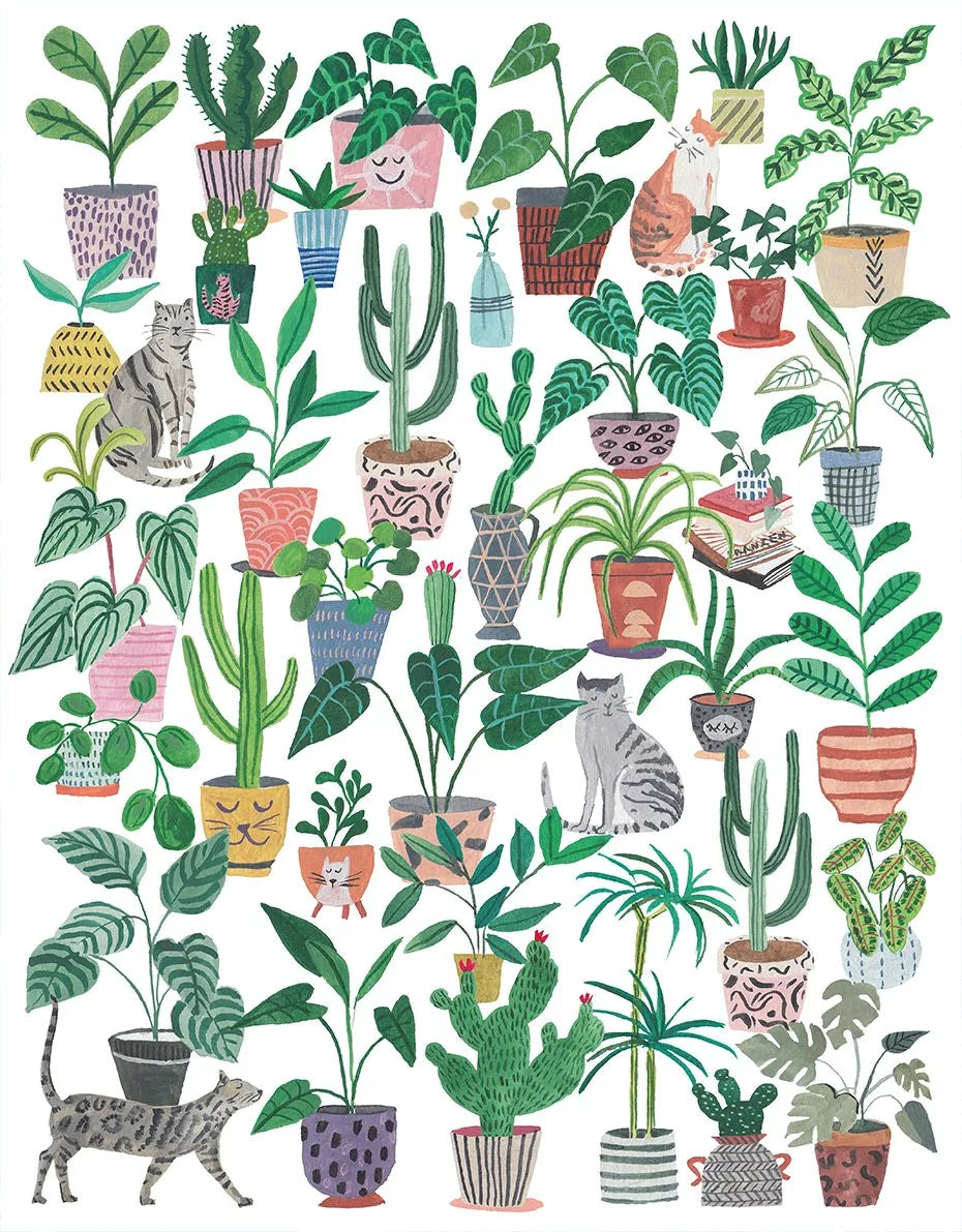 Puzzle Cats and Plants 500 pièces