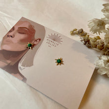 Charger l&#39;image dans la galerie, Boucles d’oreilles Polaris Malachite
