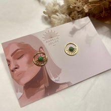 Charger l&#39;image dans la galerie, Boucles d&#39;oreilles Sunset amazonite
