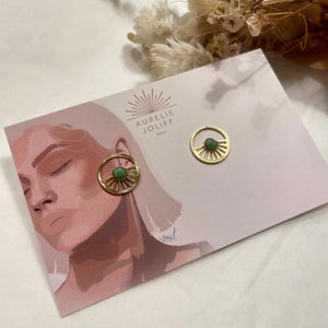 Boucles d'oreilles Sunset amazonite