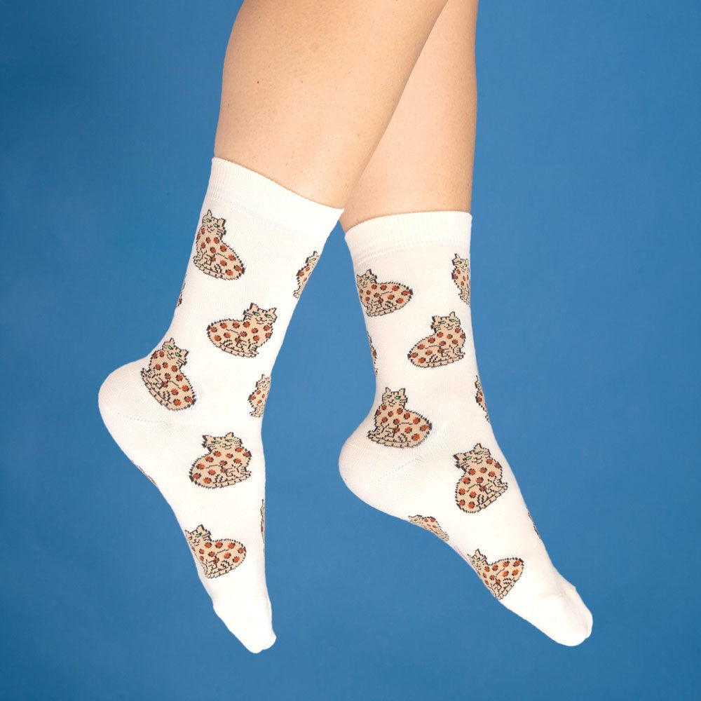 Chaussettes chat bengal T35-44