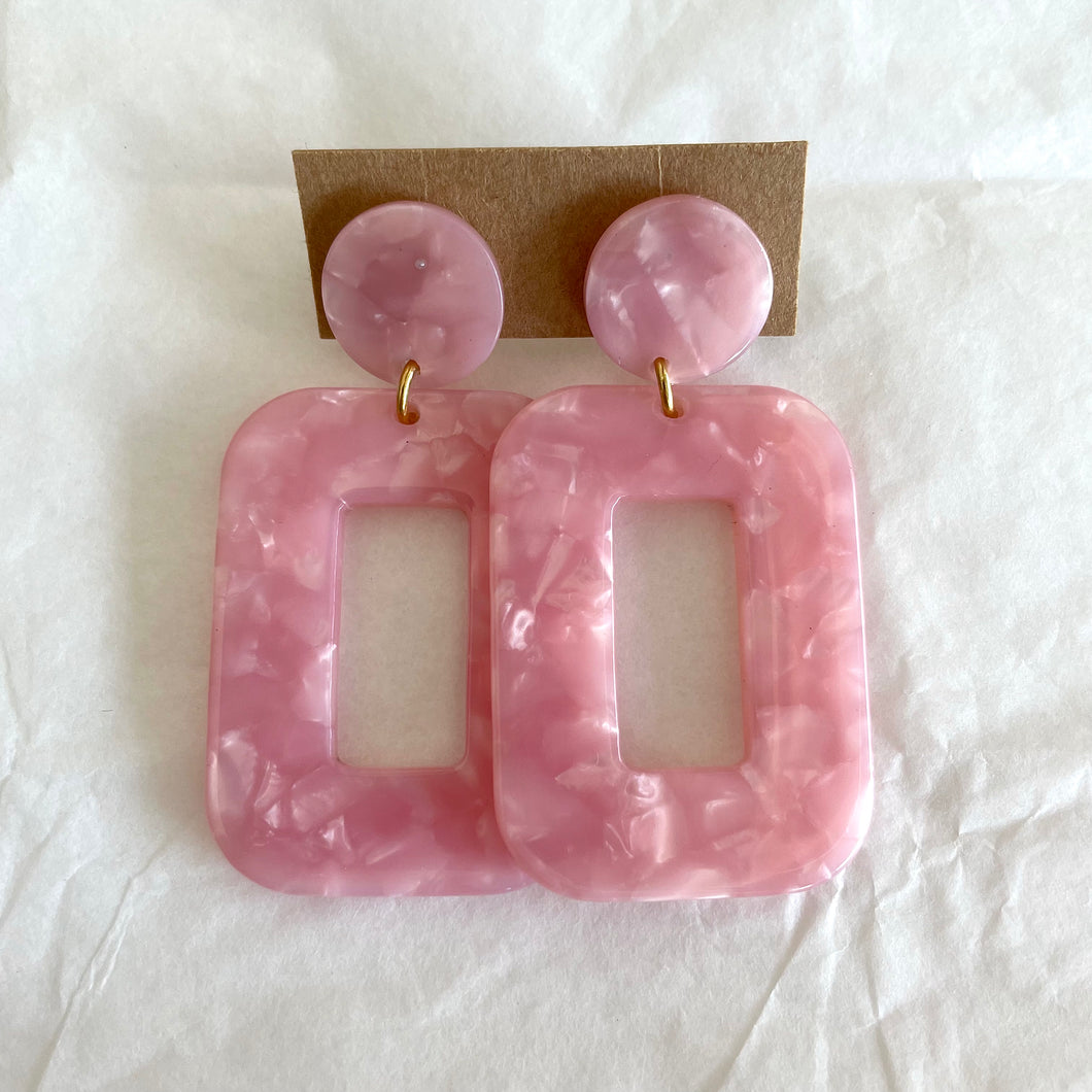 Boucles d’oreilles Carla rose