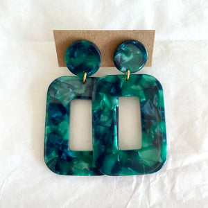 Boucles d’oreilles Carla vertes
