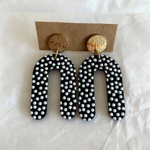 Boucles d’oreilles Françoise à pois