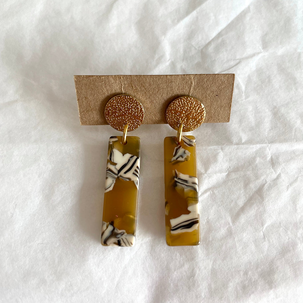 Boucles d’oreilles Charlie ocre