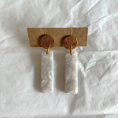 Boucles d’oreilles Charlie nacre