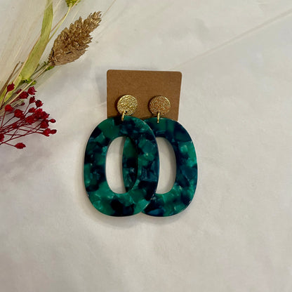 Boucles d’oreilles Alba vert