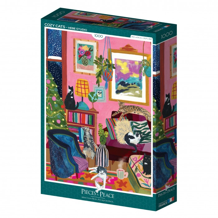 Puzzle Cozy Cats 1000 pièces