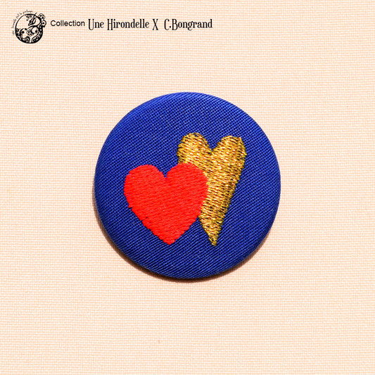 Broche petit format Coeur À Coeur