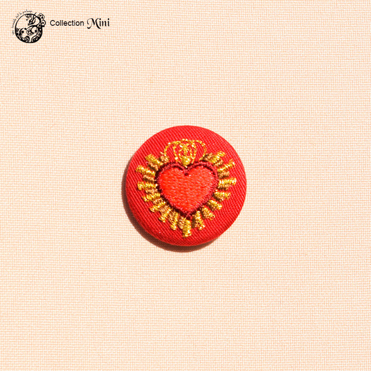 Broche Mini cœur rouge