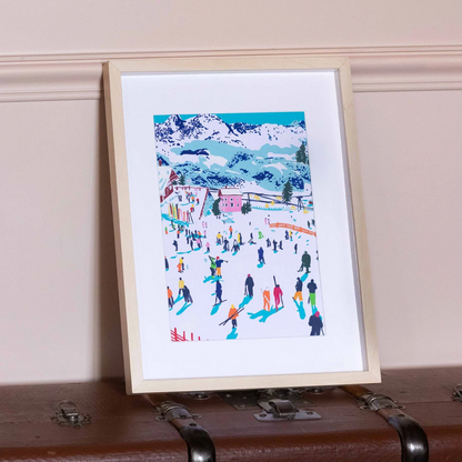 Kit de peinture Skiing Among Montains