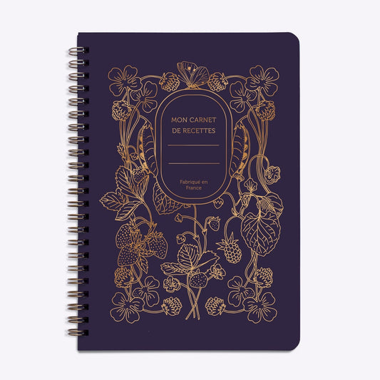 Carnet de Recettes Fraises des bois violet