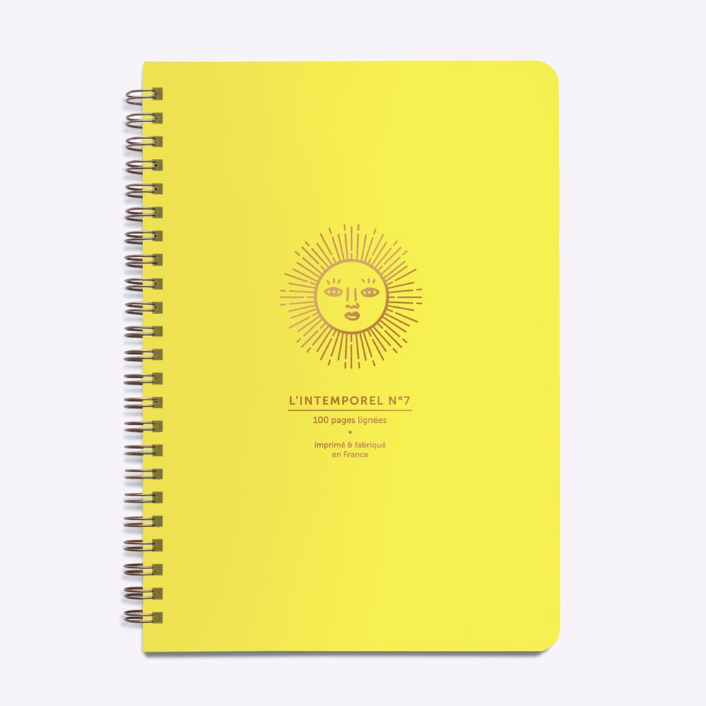 Carnet Intemporel Soleil jaune