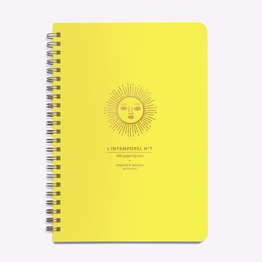 Carnet Intemporel Soleil jaune