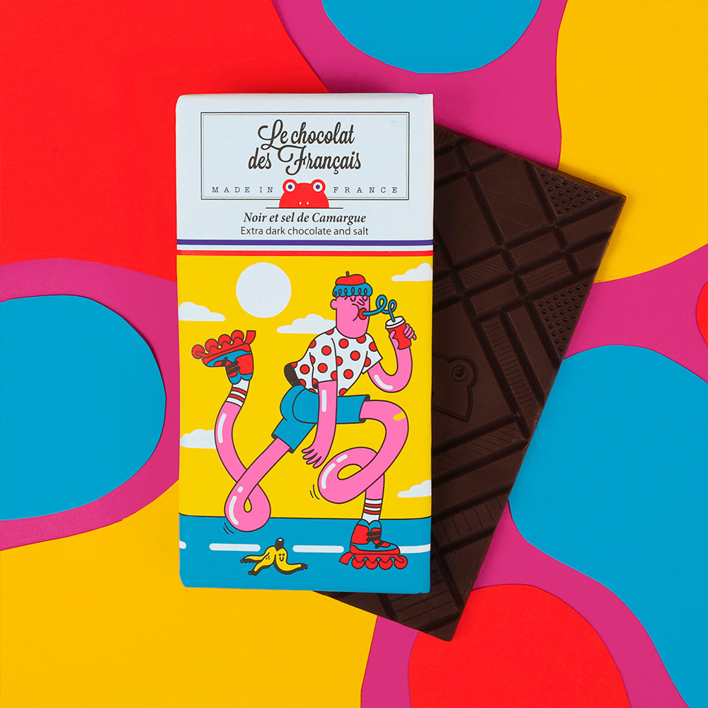 Tablette noir et sel de Camargue - Bio - Rollers