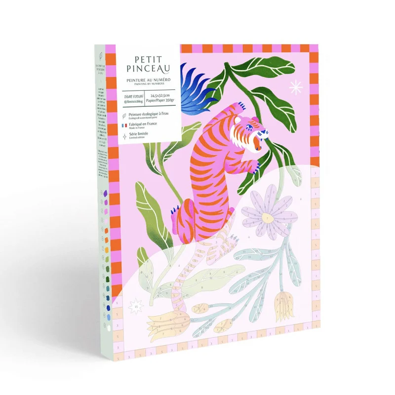 Kit de peinture Tigre fleuri