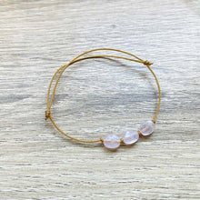 Charger l&#39;image dans la galerie, Bracelet doré Candy avec pierres semi-précieuses
