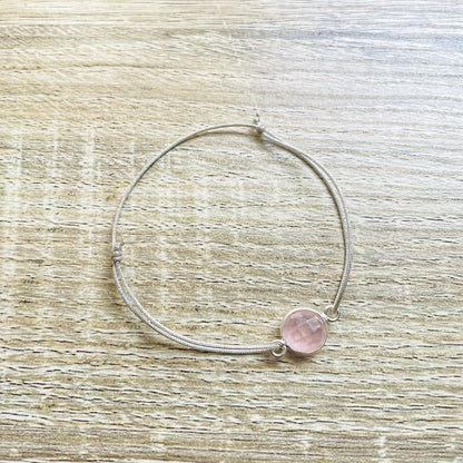 Bracelet Alba Argenté avec pierres semi-précieuses
