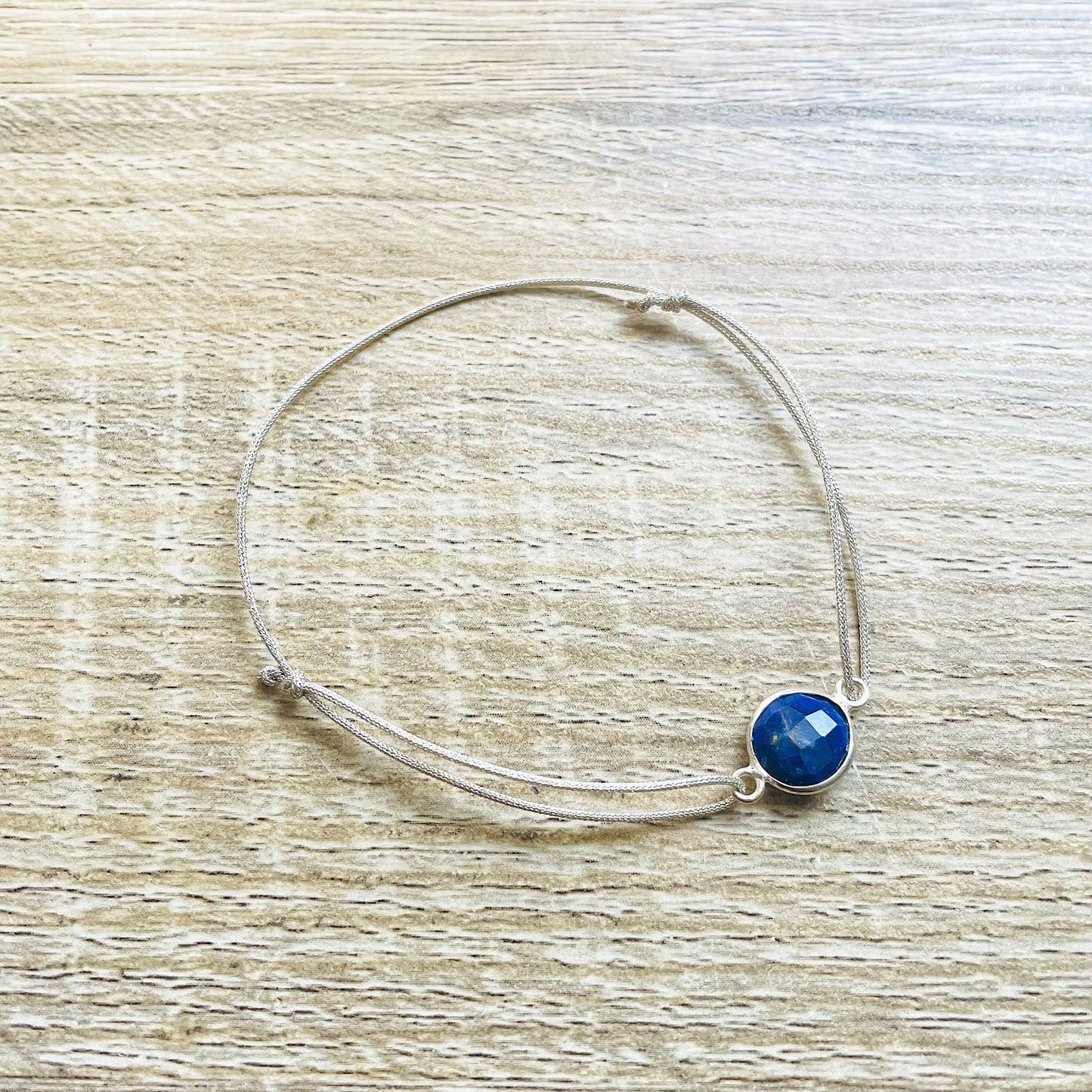 Bracelet Alba Argenté avec pierres semi-précieuses