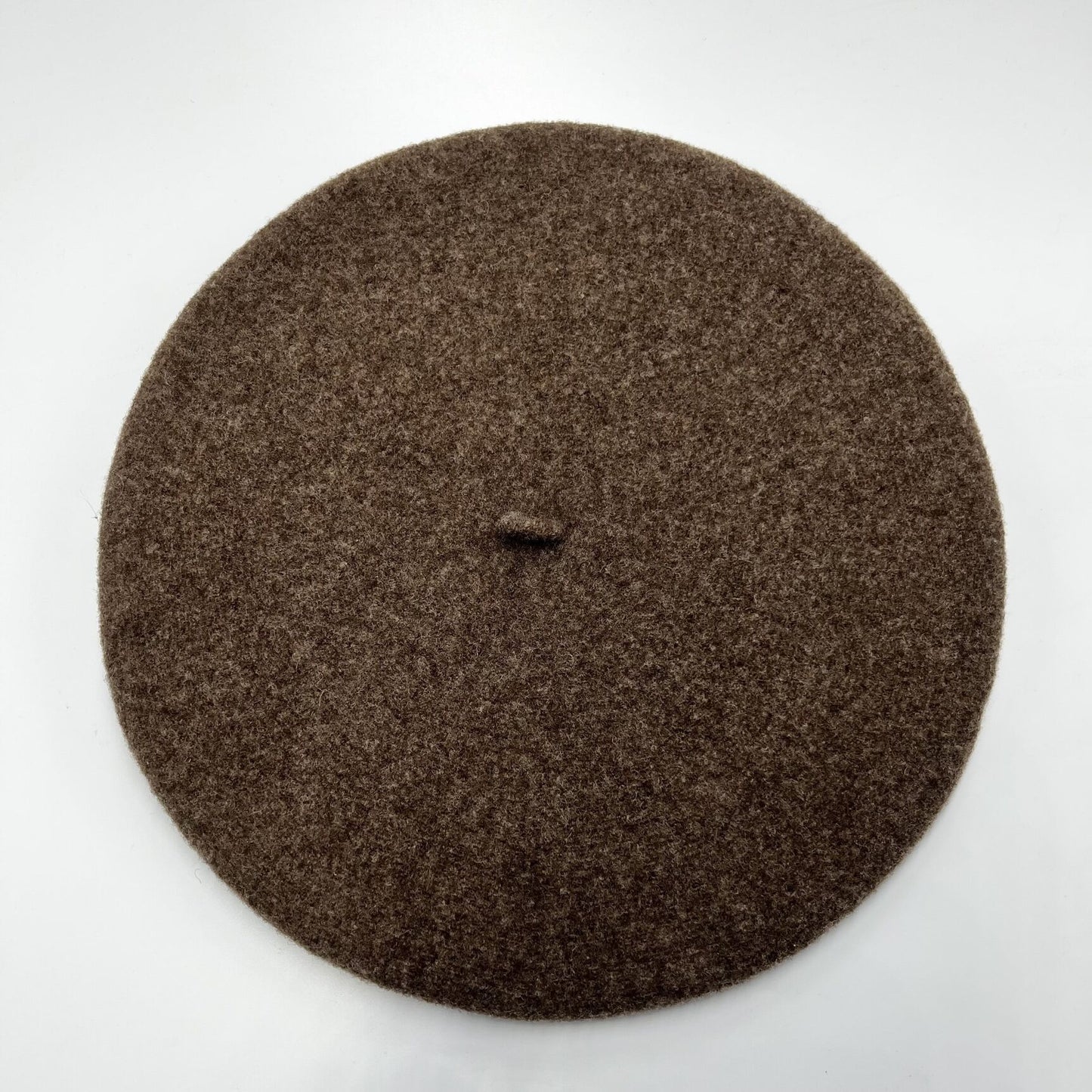 Béret marron glacé 100% laine - TU