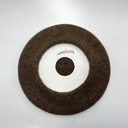 Béret marron glacé 100% laine - TU