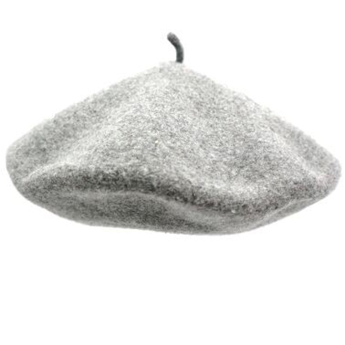 Béret gris chiné 100% laine - TU
