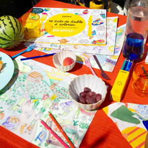 Sets de table à colorier - Bon appétit