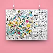 Charger l&#39;image dans la galerie, Poster à colorier Baby pop art
