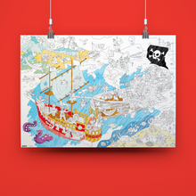 Charger l&#39;image dans la galerie, Poster à colorier Pirates
