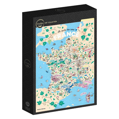 Puzzle Carte des vins de France 1000 pièces