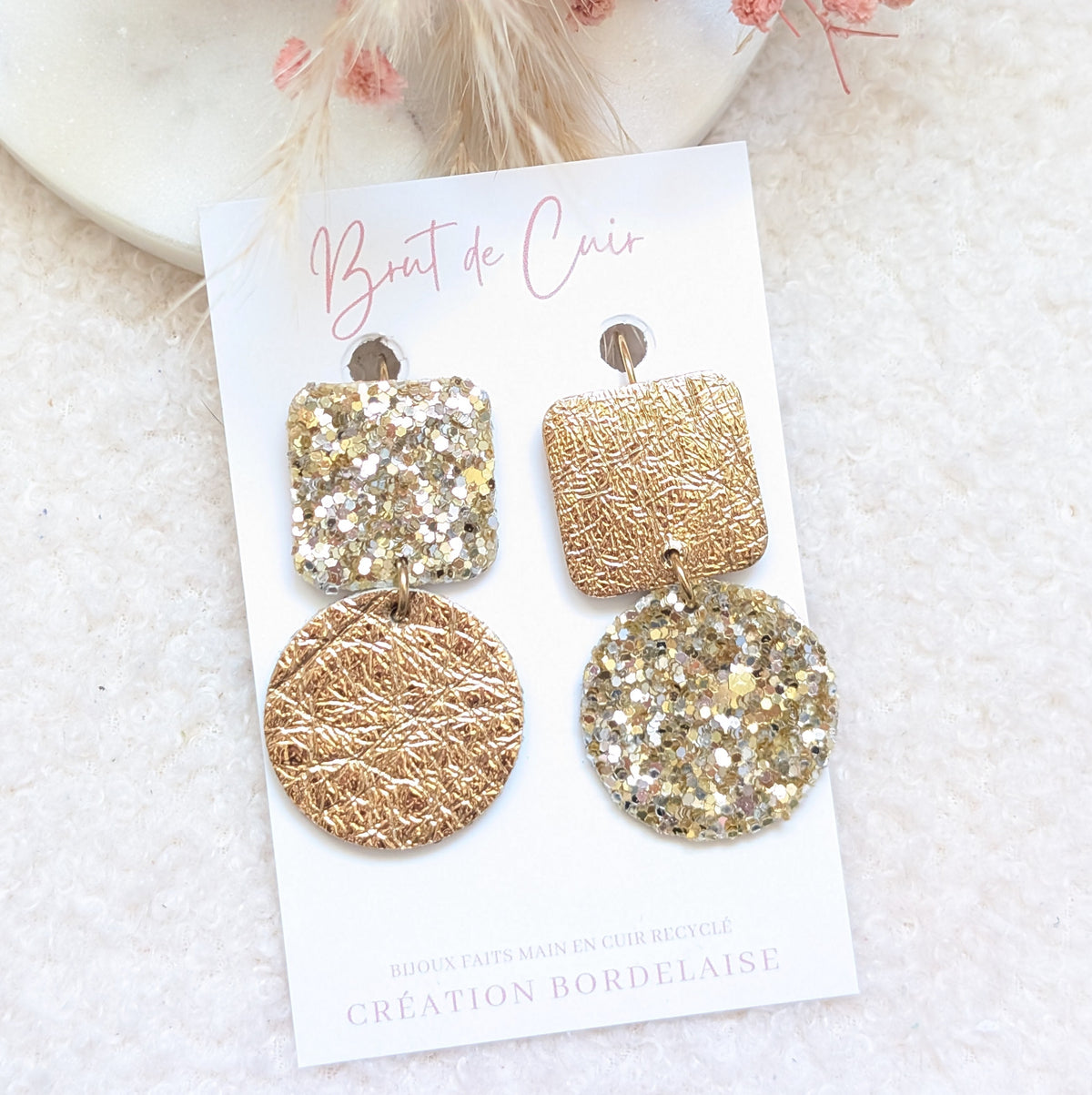Boucles d'oreilles Jenna dorées