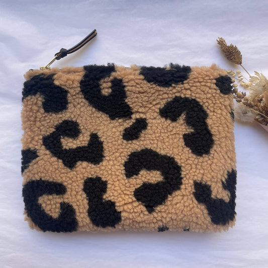 Pochette Boby Leopard beige