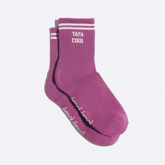 Chaussettes Tata cool plum T36-41