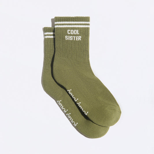 Chaussettes Cool sister kaki T36-41