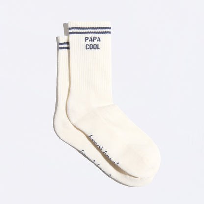 Chaussettes Papa cool crème T42-46