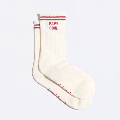 Chaussettes Papy cool crème T42-46