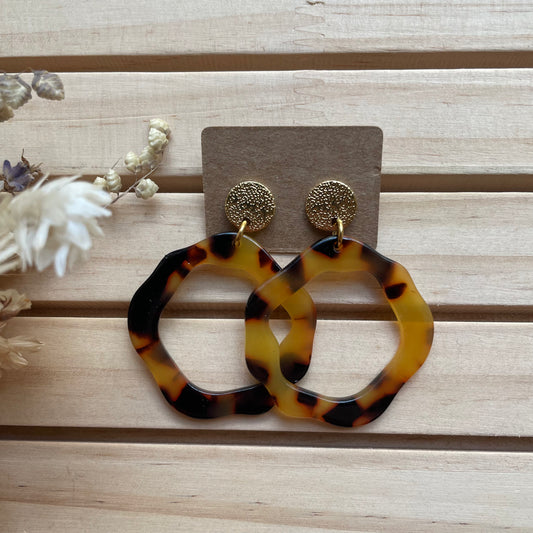 Boucles d’oreilles Adèle léopard