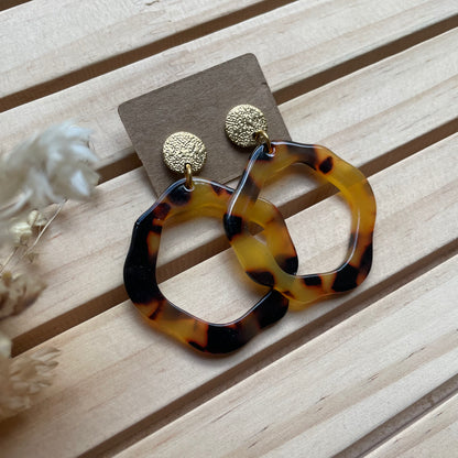 Boucles d’oreilles Adèle léopard
