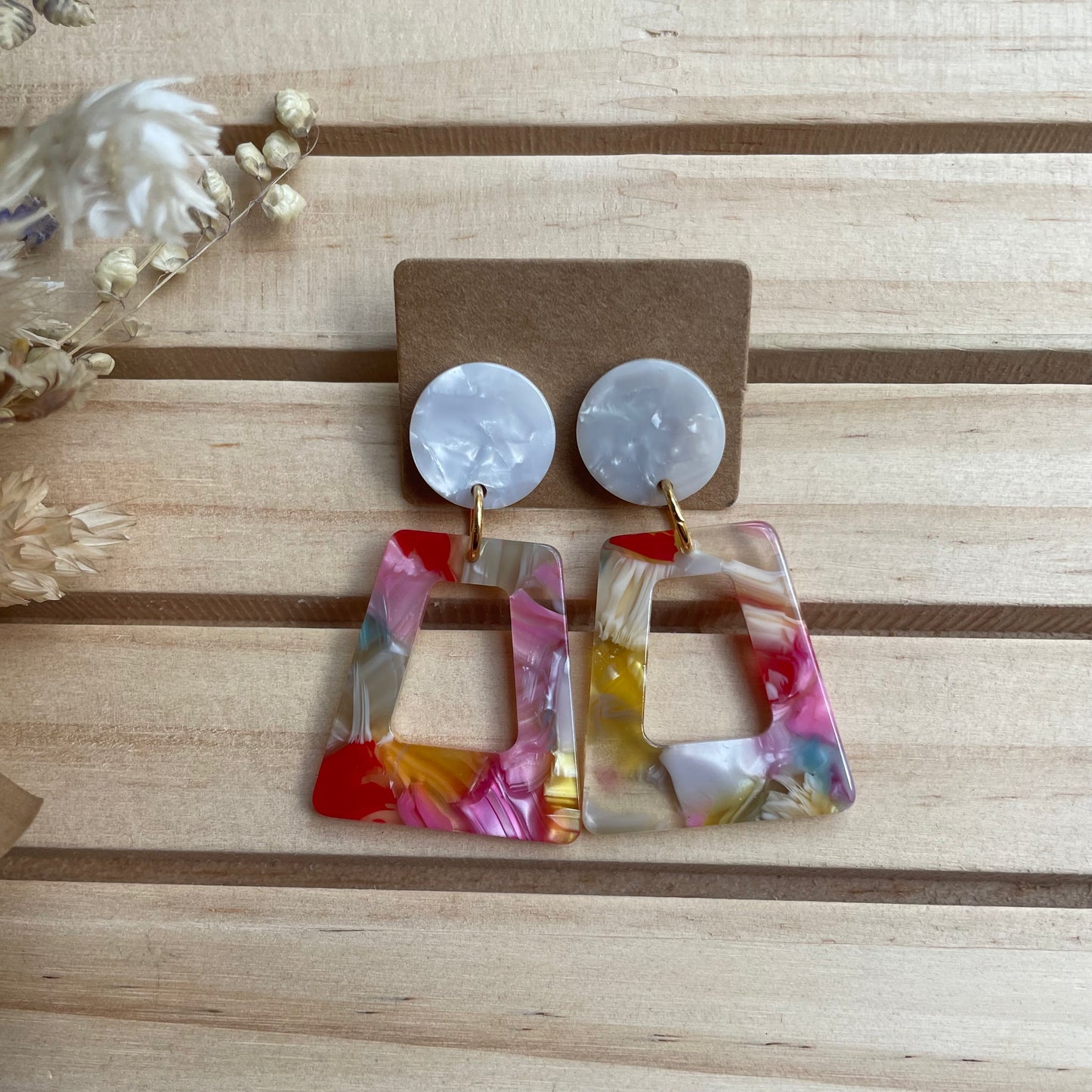 Boucles d’oreilles Frankie multico