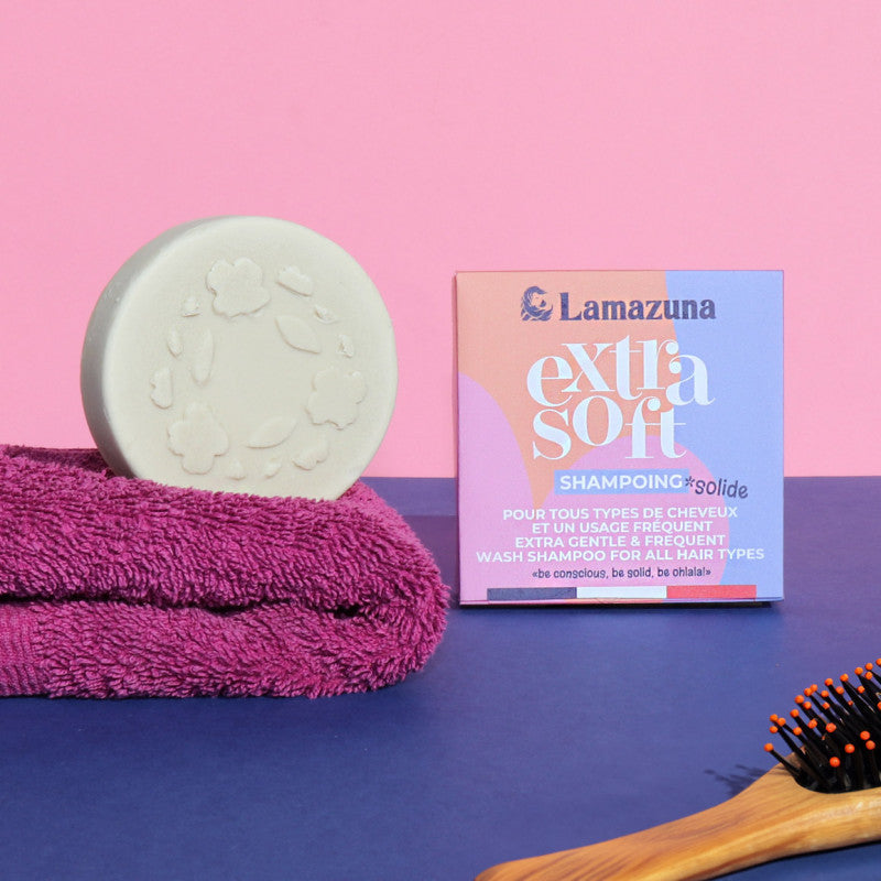 Shampoing solide pour tous types de cheveux- Extra soft