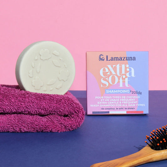 Shampoing solide pour tous types de cheveux- Extra soft