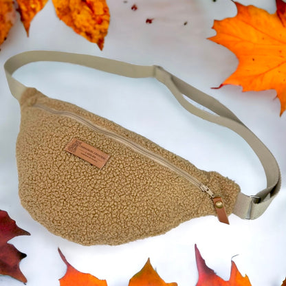 Sac banane - Bouclette Camel