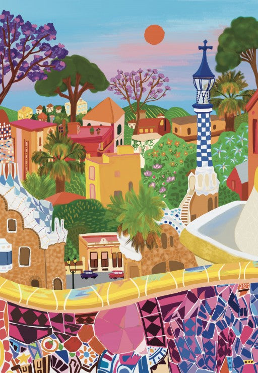 Puzzle Park Güell 1000 pièces