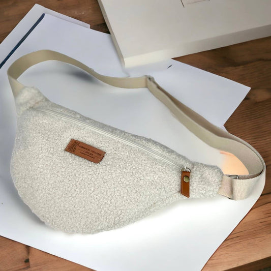 Sac banane - Bouclette Écru