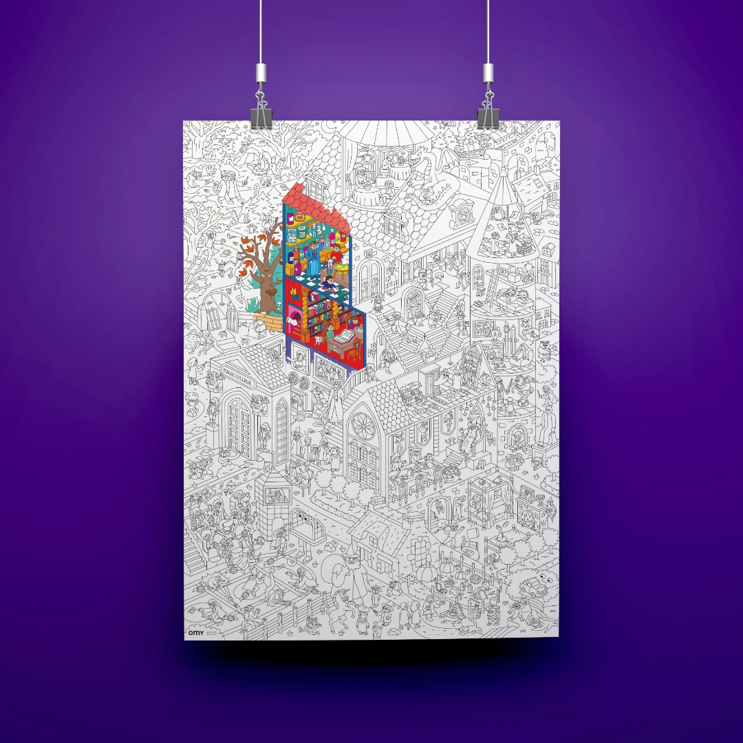 Poster à colorier Magic College