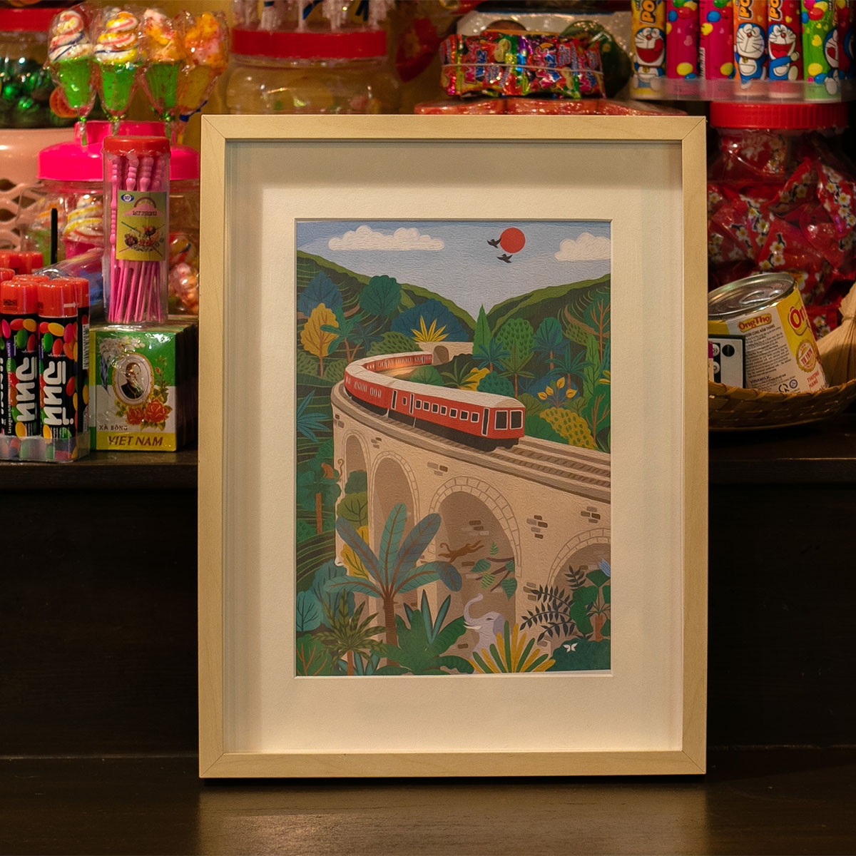 Kit de peinture Sri Lanka train