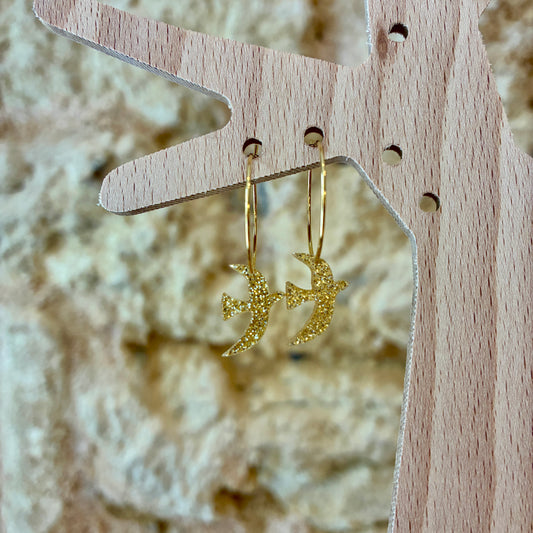 Boucles d’oreilles Flavie doré