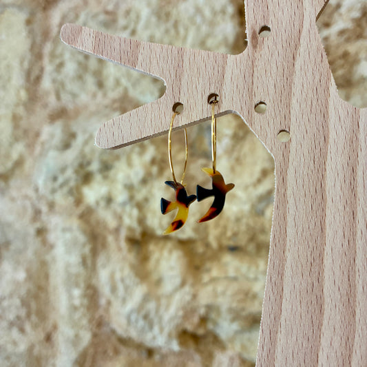 Boucles d’oreilles Flavie léopard