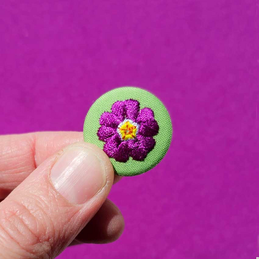 Broche Mini primevère violette